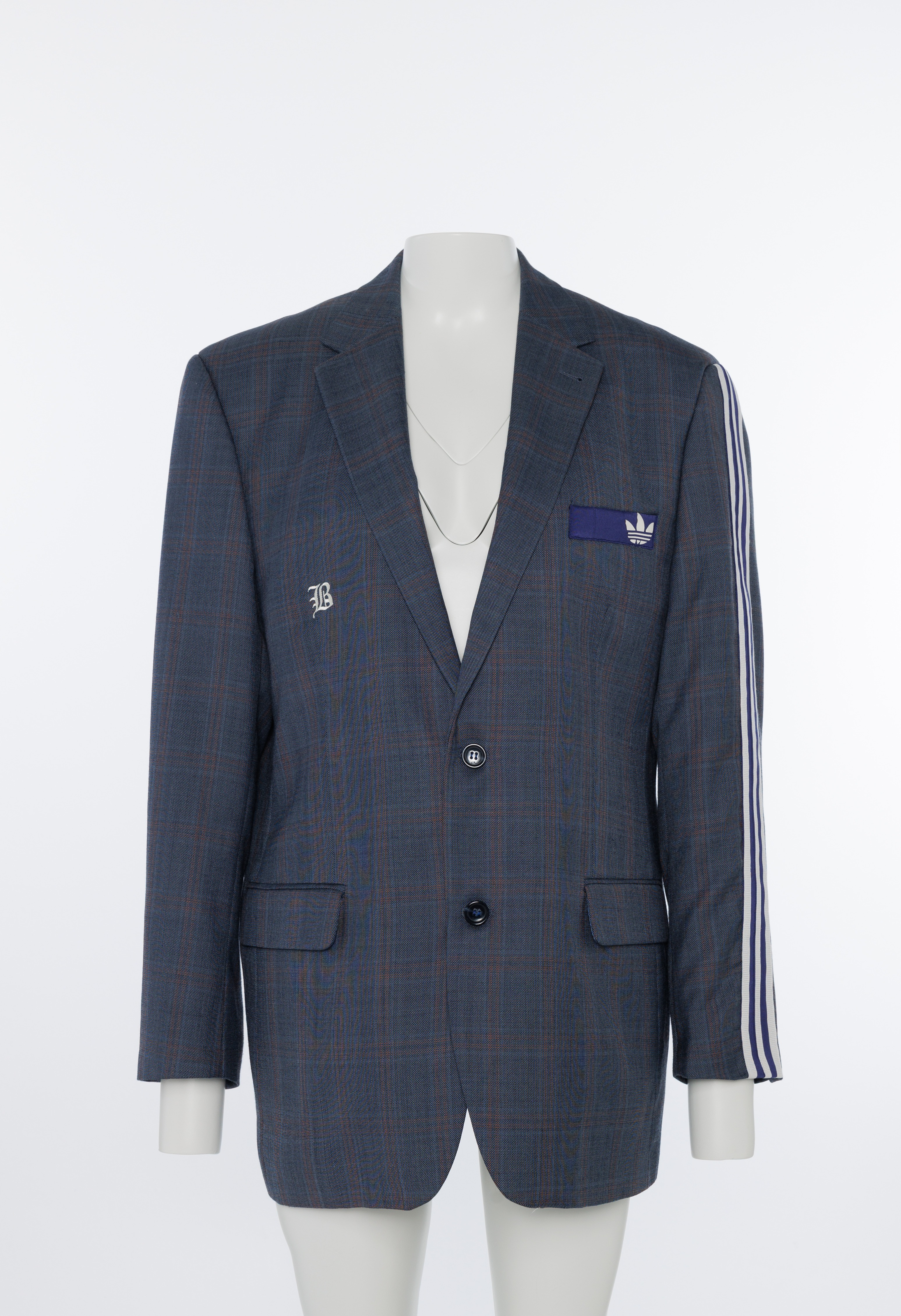 Blazer on mannequin before processing