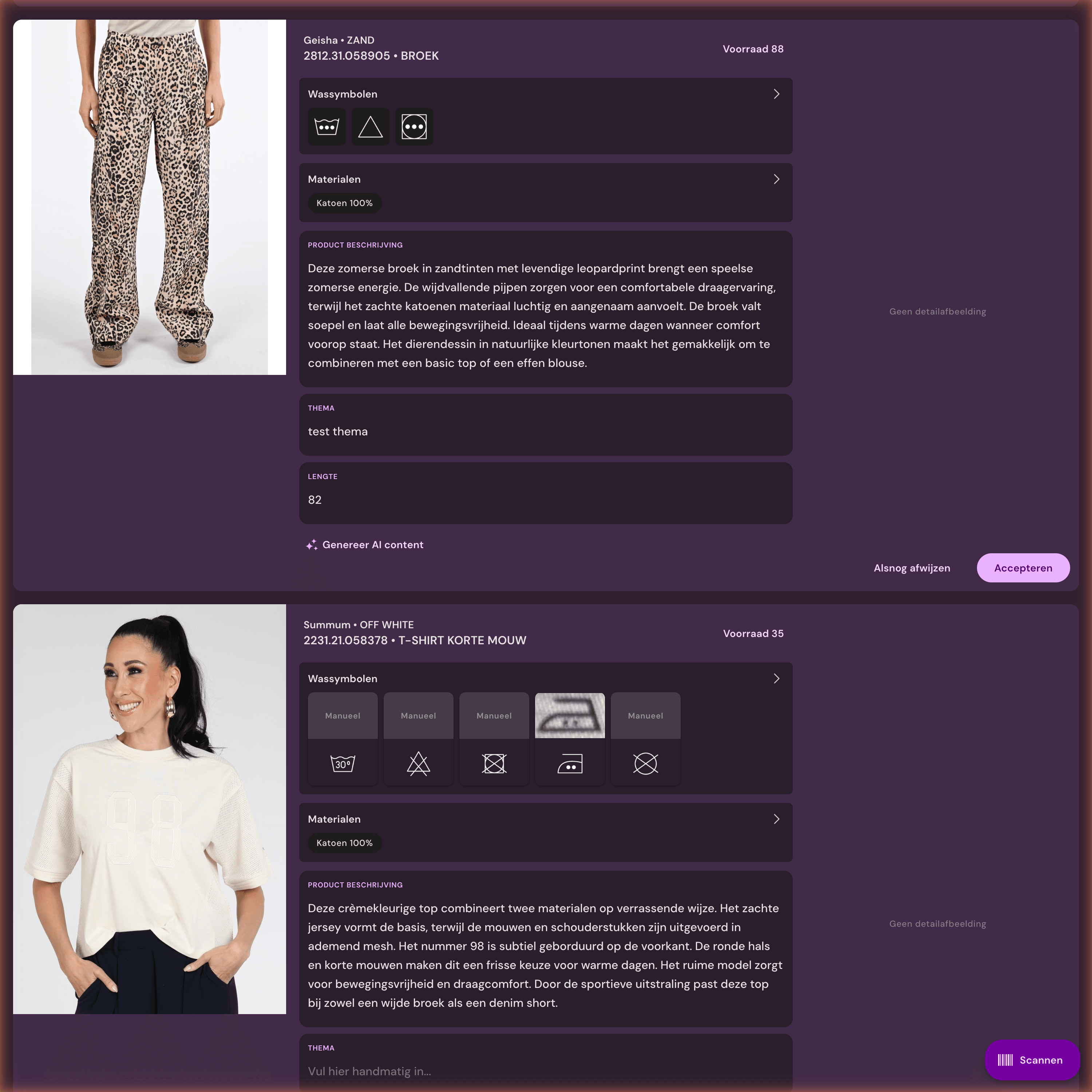 AI content flow from product data to publishing channels