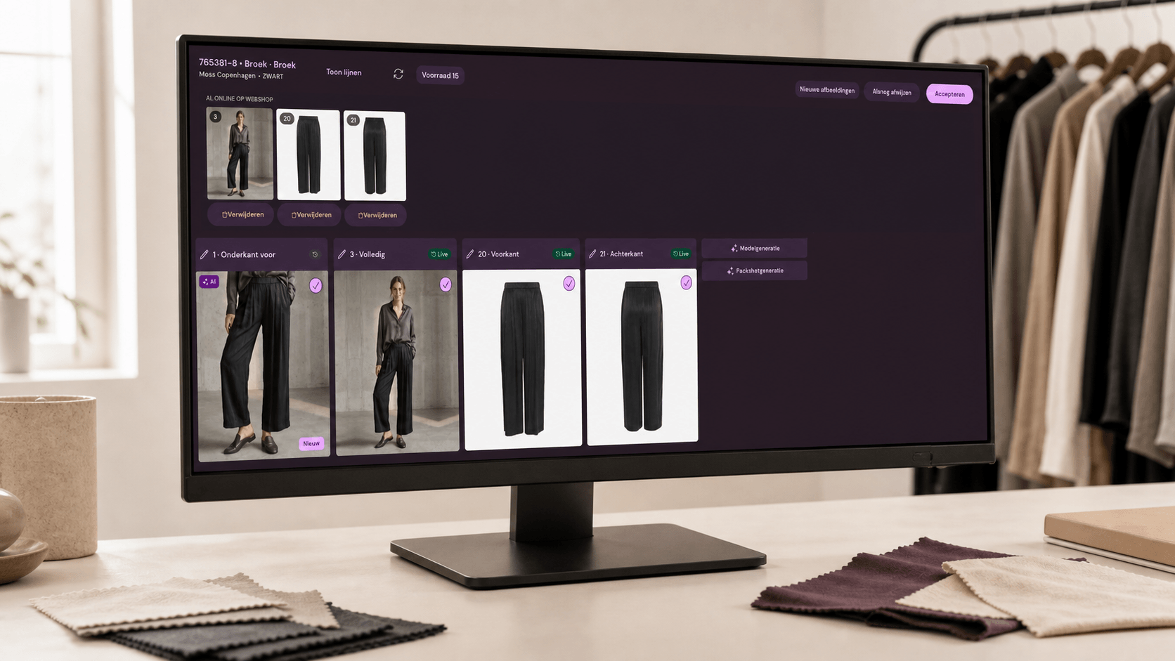 Overview with product images in Photopilot