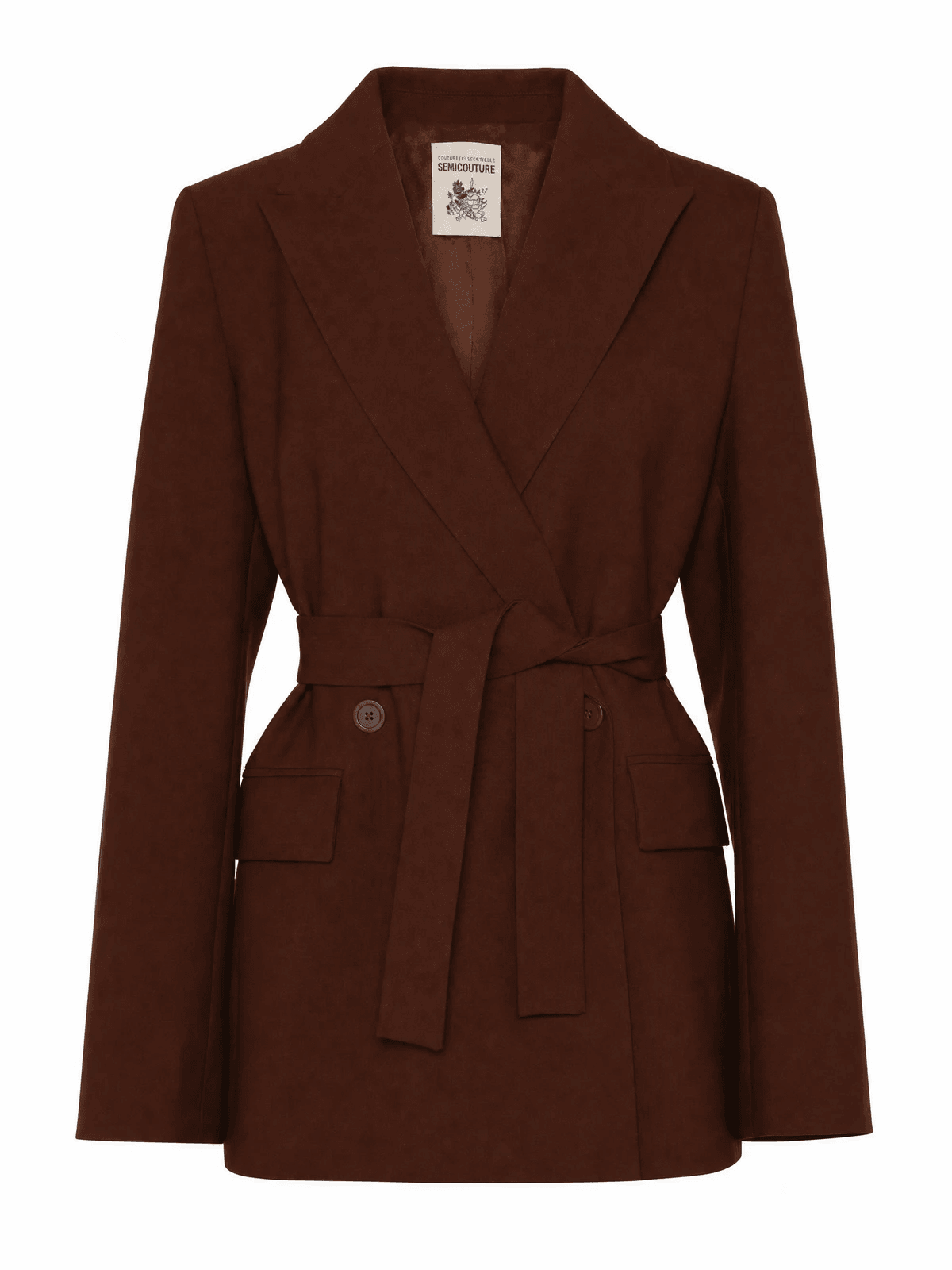 Blazer en packshot fantôme après traitement
