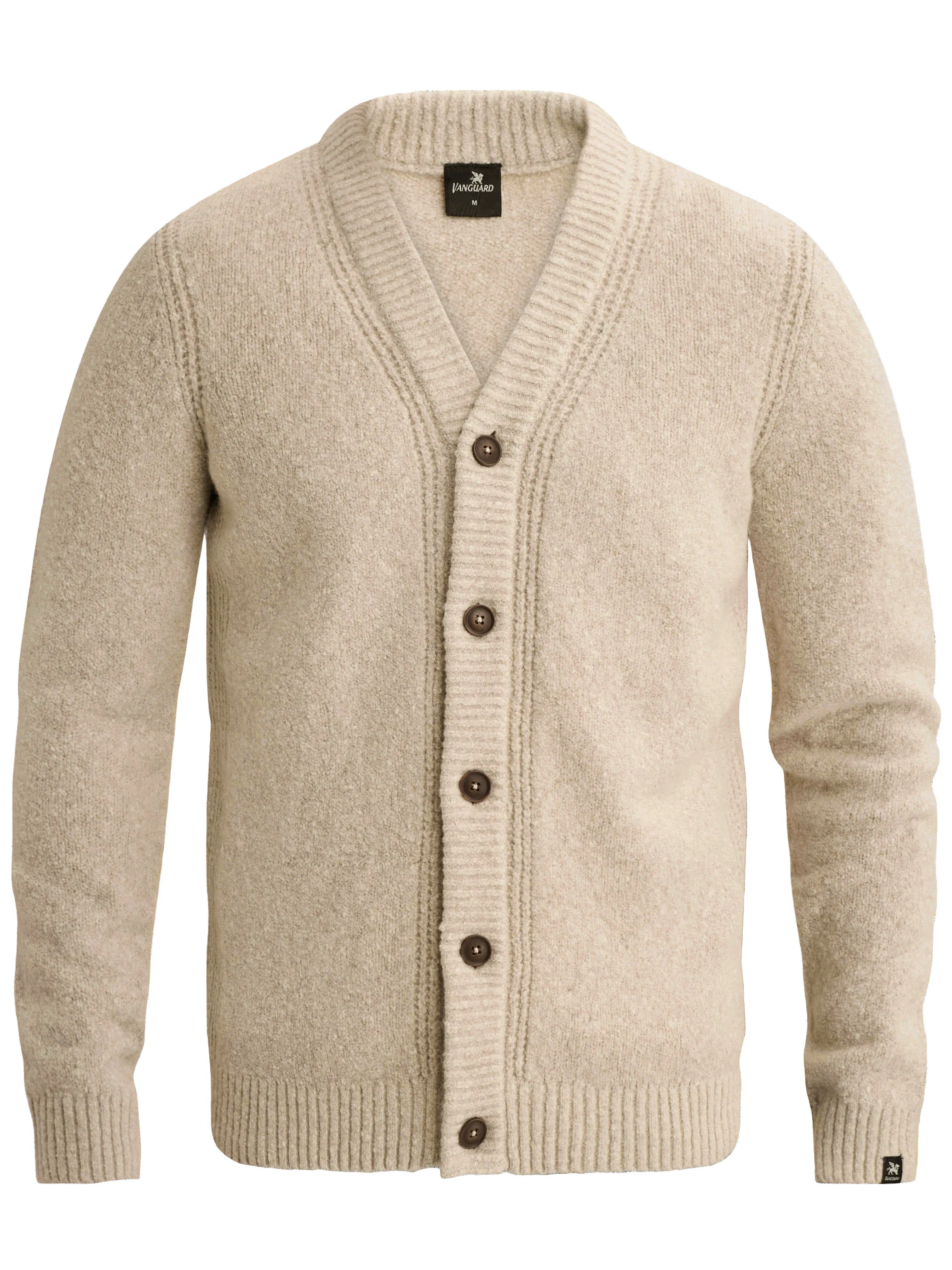 Le même gilet en tricot autonome sur fond blanc