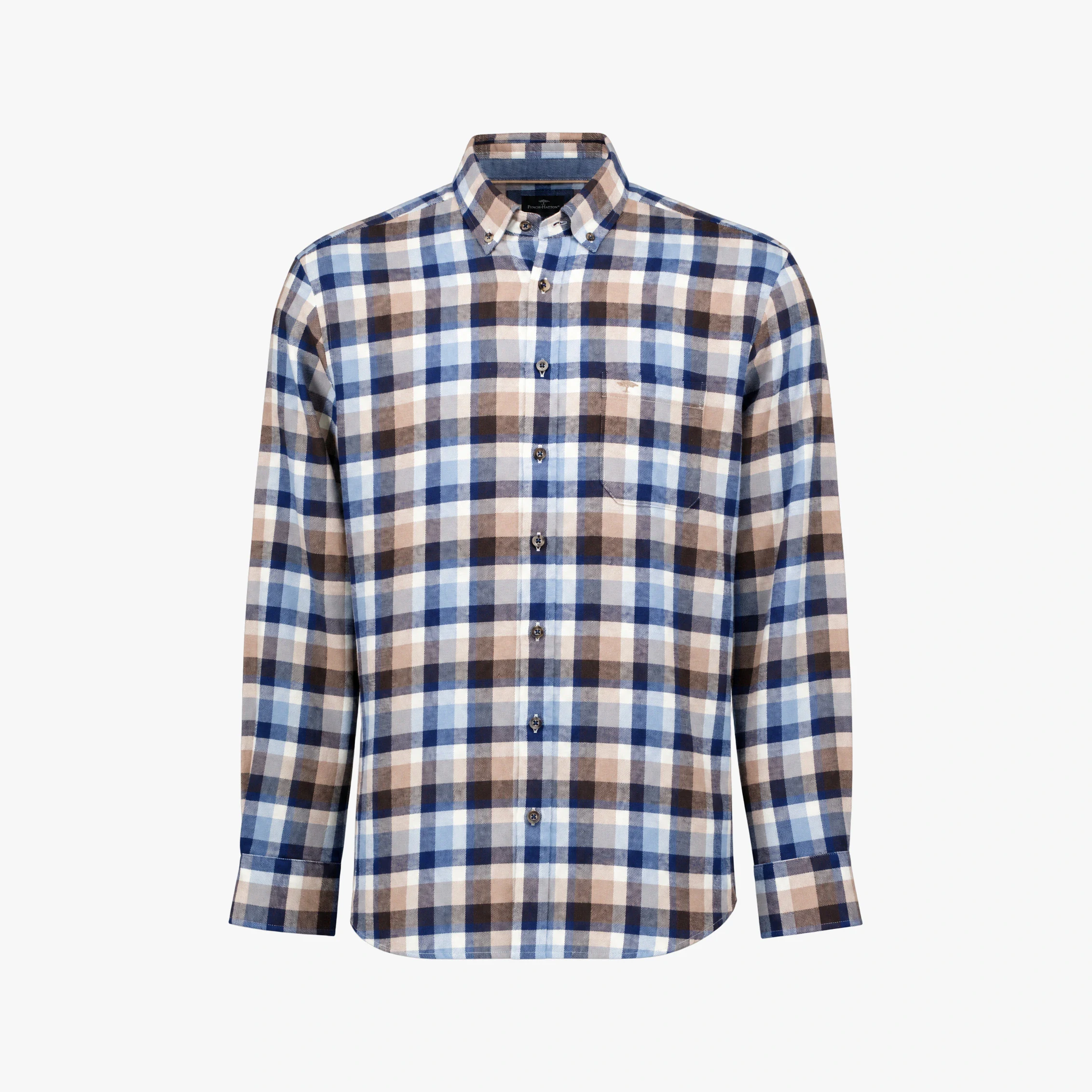 La même chemise à carreaux que le ghost-packshot, avec les carreaux et le col de l'original